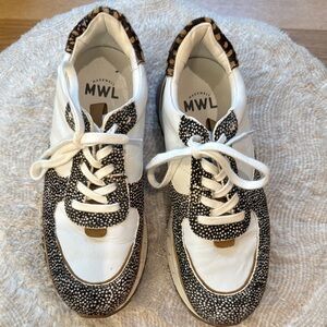 Madewell Women's White and Black Sneakers